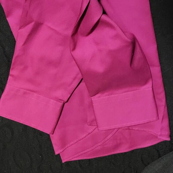 "LAND'S  END" WOMEN PINPOINT OXFORD FUSHCIA SHIRT - SIZE 8 - [NWOT] - Picture 4 of 9